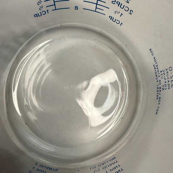 Vintage Pyrex 4 Cup Measuring Cup Pour Spout Blue Letters Corning USA 532-O RARE - Picture 6 of 8